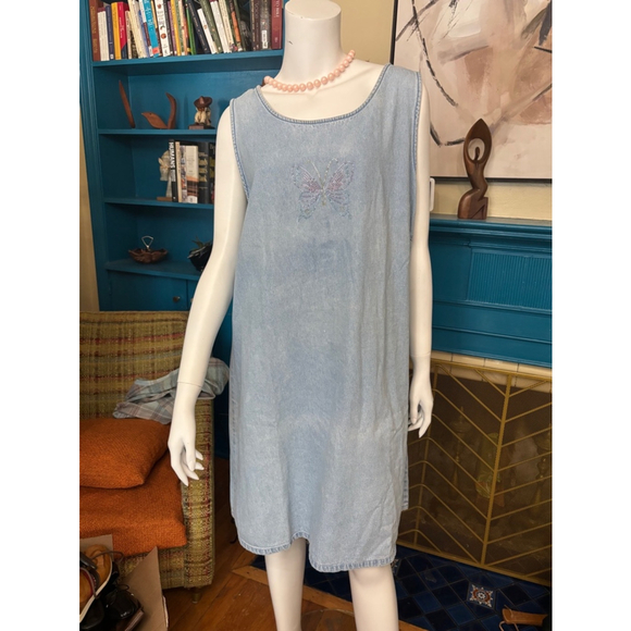 Women's Unbranded Denim Dress, Size Unknown, Blue - Picture 1 of 5